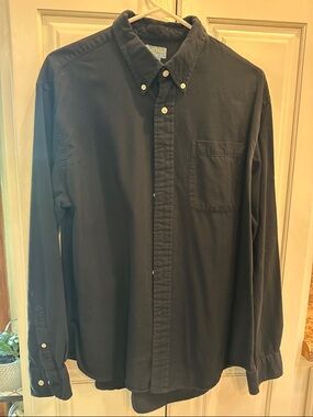 Duck Head Black Long-Sleeve Button-Down Shirt